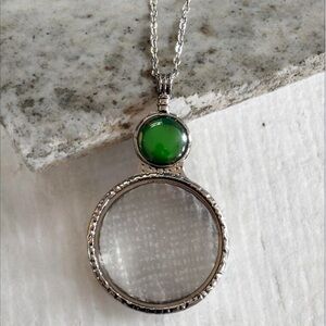 Magnifying Glass Pendant Lens Reader Necklace